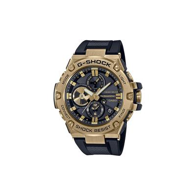 Серия G-Steel Круглый Двойной Дисплей Спортивные Водонепроницаемые Ударопрочные Солнечные Кварцевые Часы Мужские Черные GST-B100GB-1A9PFT