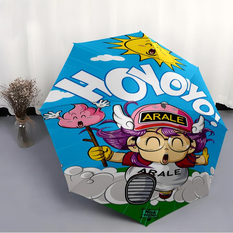 Printed AralePrinted Folding Umbrella,Outdoor,Leisure,And Travel Umbrella,Durable Umbrella Fabric,Birthday And Holiday Gift