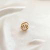 European and American fashion necklace set Geometric vintage-style pearl-inlaid earrings and open ring versatile jewelry