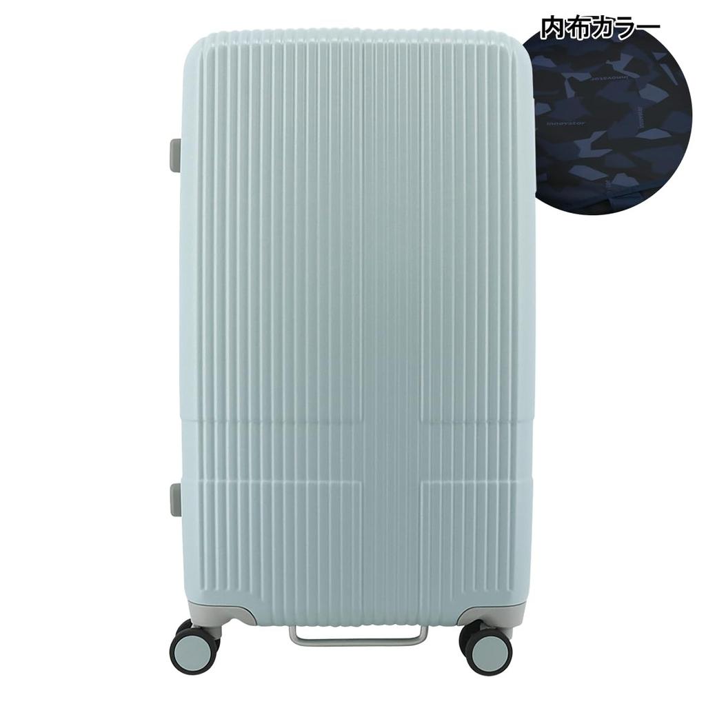 Чемодан EXTREME M Размер 75л INV70 Чехол для переноски Жесткий легкий дорожный большой емкости БЛЕДНО-СИНИЙ [Innovator] 4,2 кг