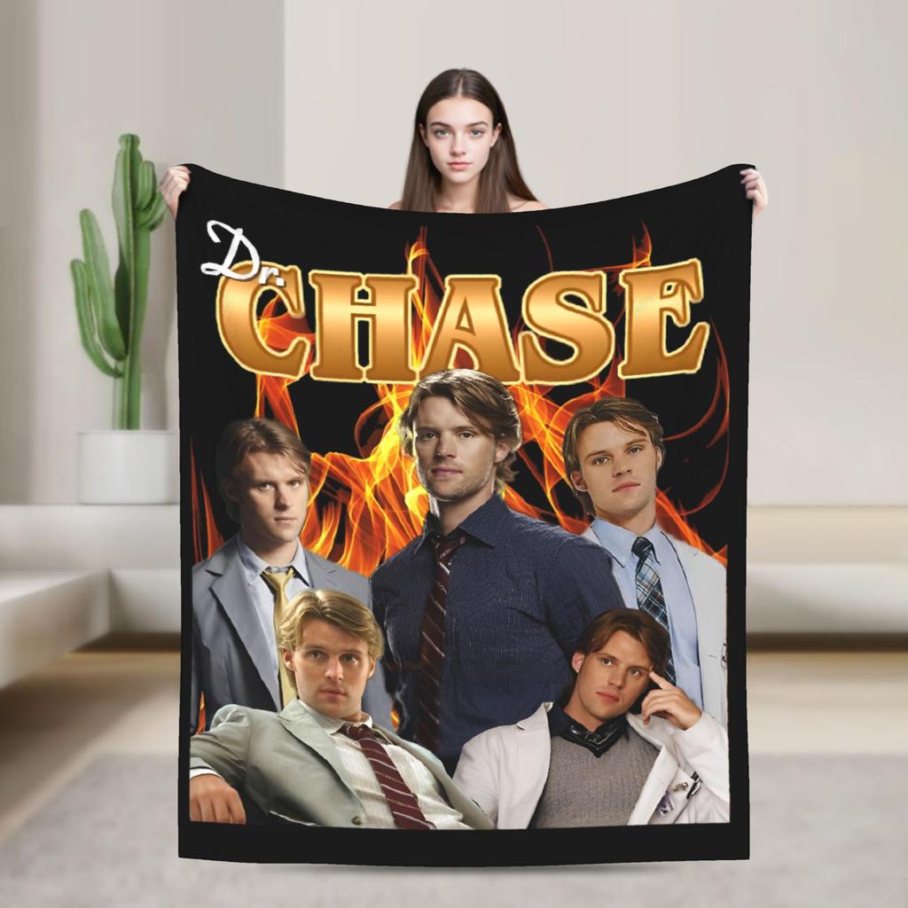 Dr. Robert Chase House MD Blanket Flannel Textile Decor Portable Soft Throw Blankets for Sofa Travel Bedspreads