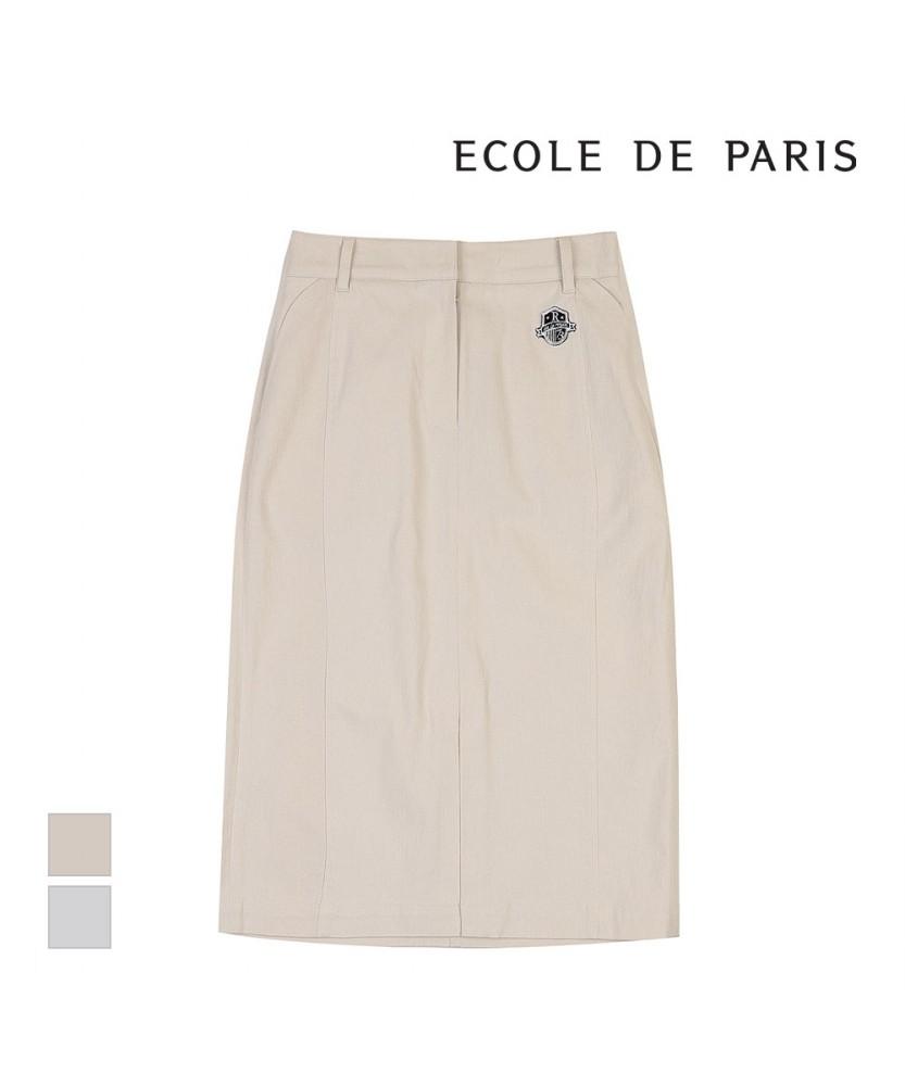ECOLEDEPARIS Плетеная юбка с поясом и нашивкой_Rb34Wscm30A