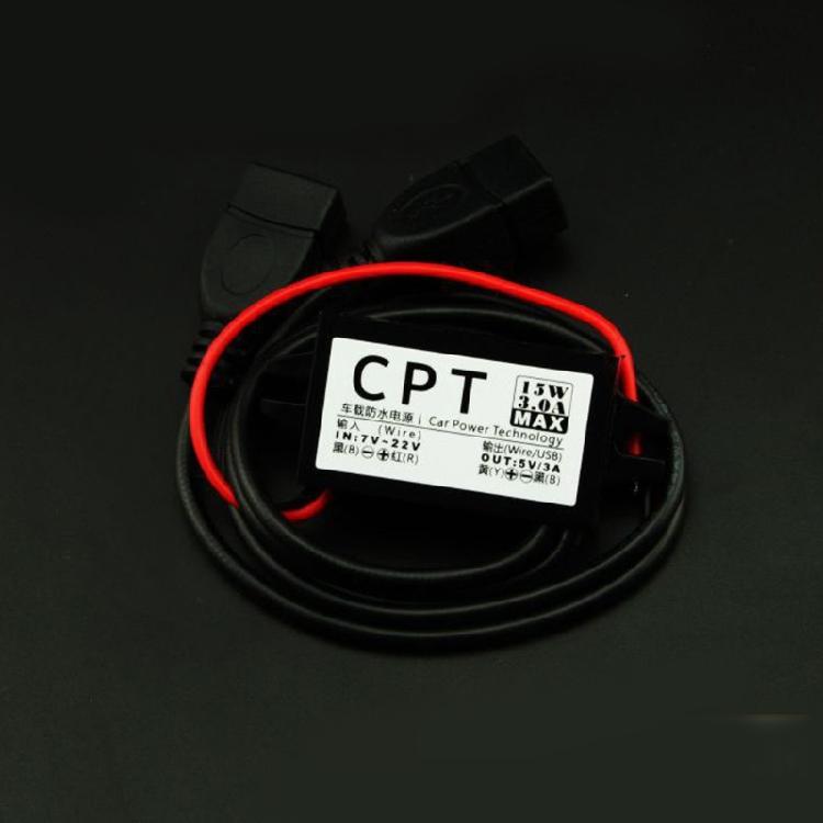 USB Повышающий преобразователь DC7V-22V в DC5V Понижающий кабель 3A 15W Автомобильный преобразователь питания
