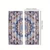 2pcs Bohemian Mandala Curtains - Purple Abstract Floral Design, Semi-Sheer Polyester Drapes for Bedroom & Living Room Decor, Mac