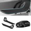 GIMUYA Door Kick Guards for Toyota Prius 60 Series Model and Custom Design Door Scratch and Stain Interior Custom Black PU Set of 2 (New ZVW6#/MXWH6#)