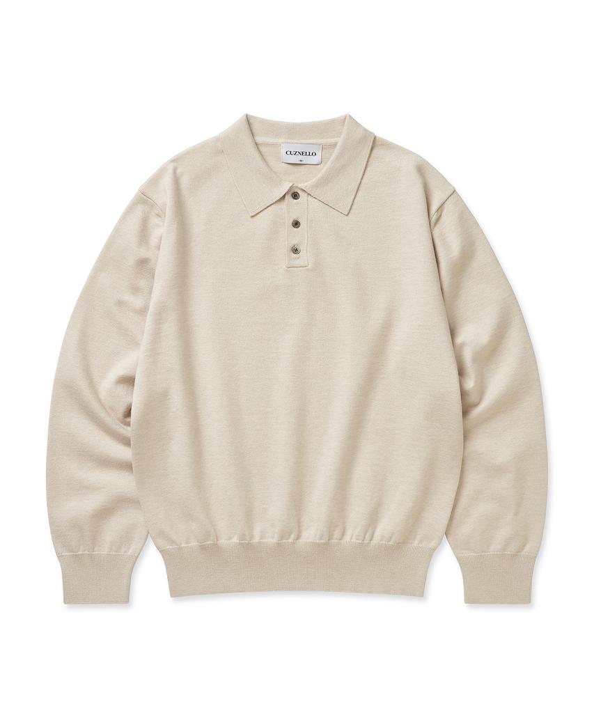 CUZNELLO Soft Collar Knit_Oatmeal