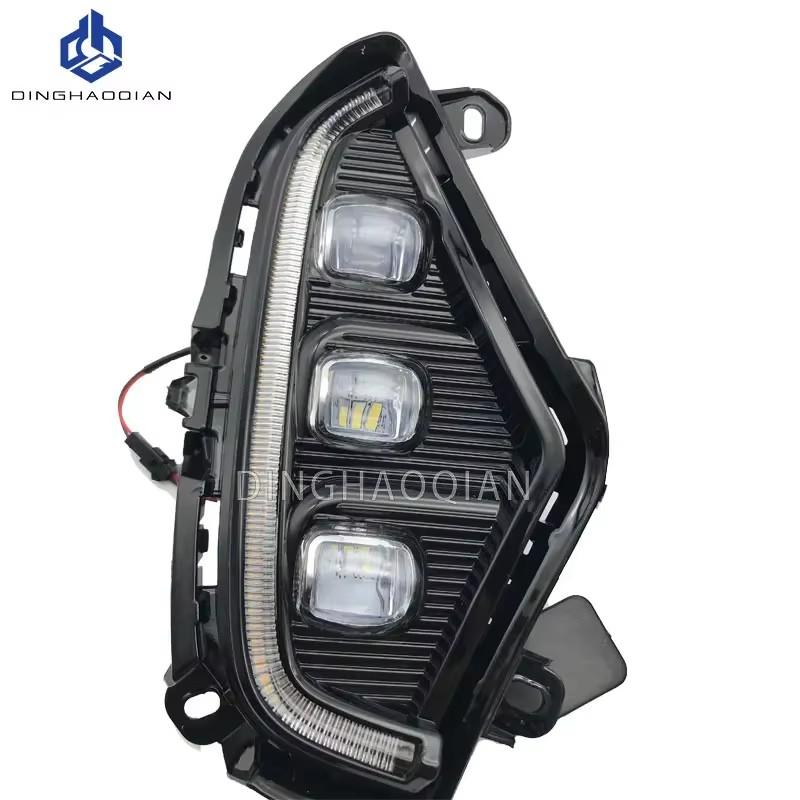 For Toyota RAV4 2019 2020 Yellow Turn Signal Function 1 2V Car DRL LED Daytime Running Light Automobile Cover Decoration Light