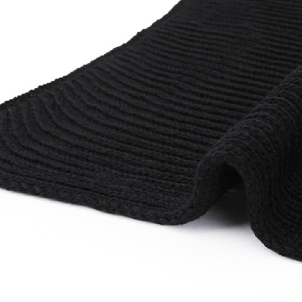 Шарф мужской зимний высококачественный однотонный теплый свитер вязаный шарф