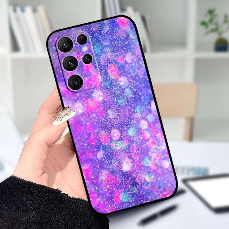 Для Samsung S25 S22 Ultra 5G Чехол S25 Edge Красивый Цветочный Принт Чехлы Для Телефона Для Galaxy S23 S24 FE Силиконовые Мягкие TPU Оболочки
