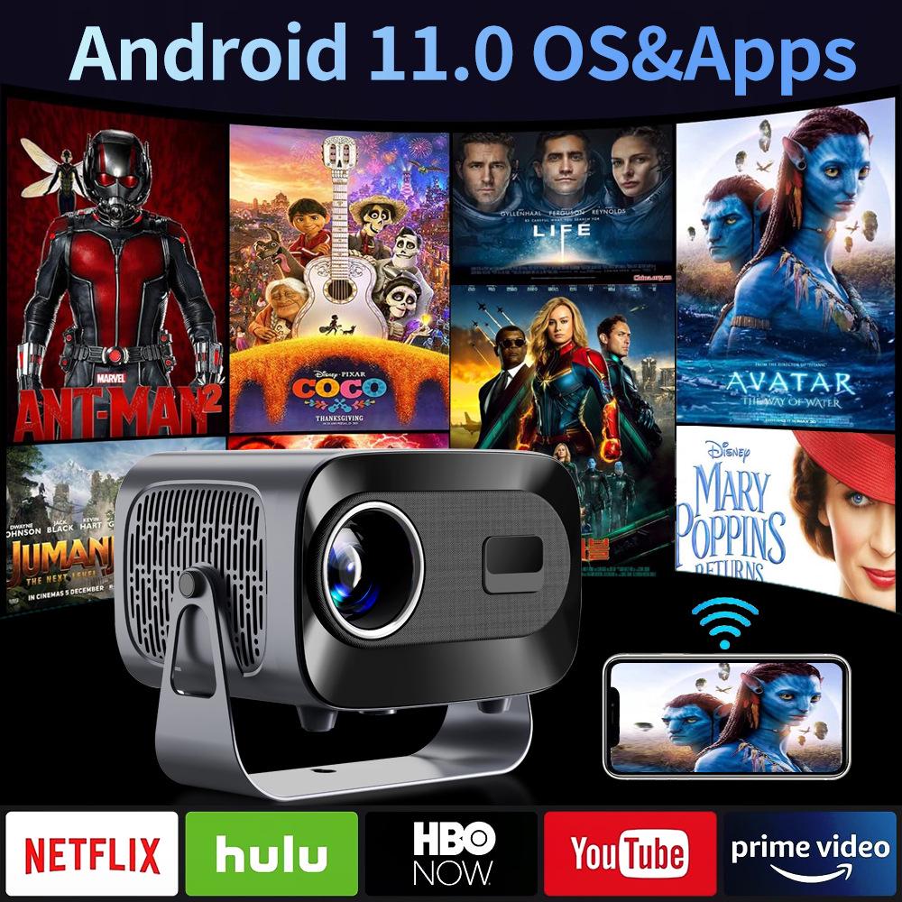 Bluetooth Домашний HD Мини-проектор A10PLU, 720P Портативный