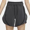 Jordan Solid Color Logo Print High Waist Straight Leg Shorts Women Shorts Black DQ4456-010
