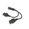 IEC320 C14 To Dual IEC320 C19 Power Cord IEC320 C14 To Dual C19 Y Splitter Power Cable 10A 250V