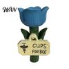 Outdoor Insect Water Bowl Cup Flower-Shaped Bee Watering Station Pollinator Hydration Eco-friendly Feeder for Bees Butterflies Garden Yard Decor