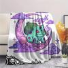 Bulbasaur Print Flannel Blanket, Ultra Soft High Quality All Seasons Warm Throw, Home Decor Cozy Blanket, Perfect Christmas Gift