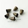 6pcs Multifunctional Iron Christmas Bell Cone Shape Pinecone Wind Chimes Bells DIY Star Jingle Bells Home Garden Decor