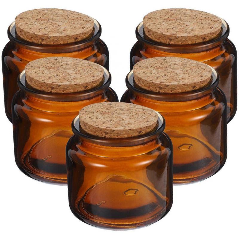 5Pcs DIY Candle Containers Oil Scented Candle Empty Insect Cups Glass Cups