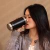 600ml Vacuum Insulated Stainless Steel Tumbler with Perforated Coffee for and Black Lid, Bottle, Students, Women, Men,
