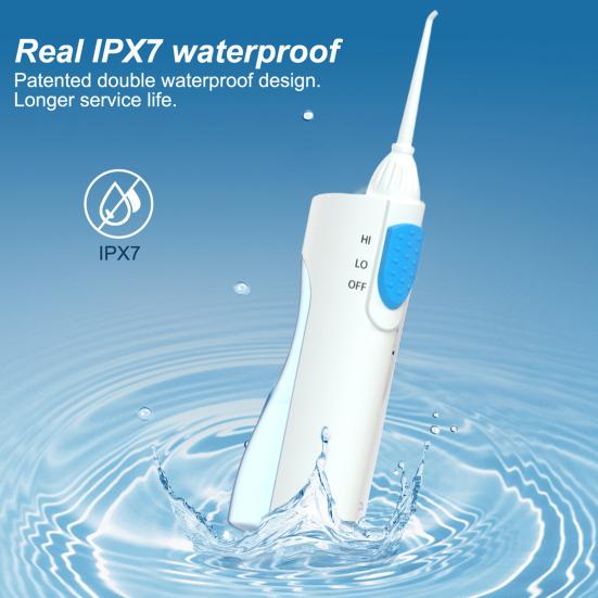 Электронная ирригатор для зубов с водой 200 мл IPX7, водонепроницаемый, регулируемый, для чистки зубов, ирригатор для полости рта, портативный, для путешествий, для чистки зубов