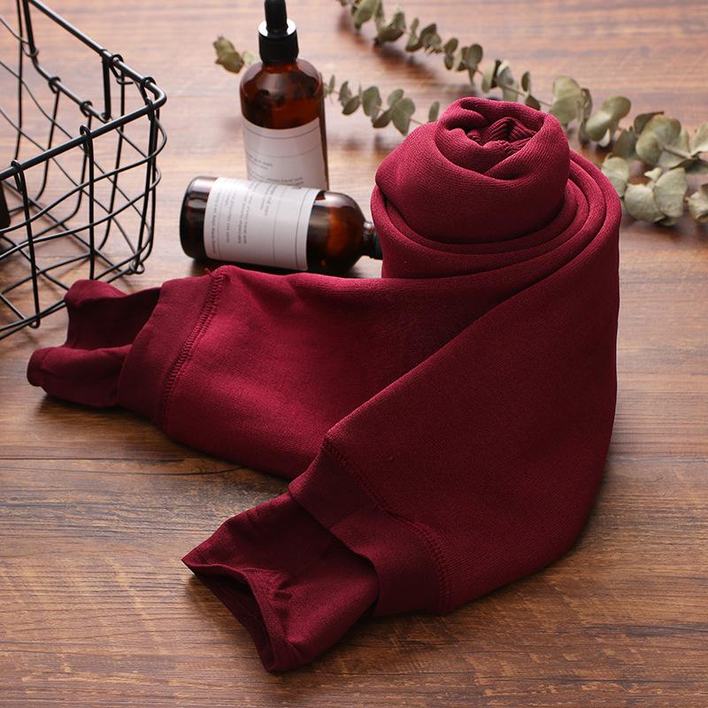 Женские осенне-зимние бархатные толстые однотонные теплые леггинсы с обнаженными ногами, артефактная верхняя одежда