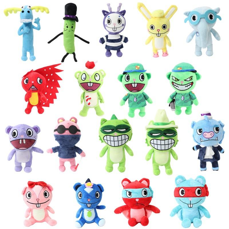 Плюшевая игрушка Happy Tree Friends Мультяшная кукла Мягкая игрушка Nutty Flippy Fliqpy Cuddles Sniffles Petunia Для фанатов Девочек Подарок на день рождения