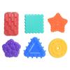 Textured Soft Worry Stone Fidget Toy Silicone Silicone Suction Cup Toy  Christmas Gift