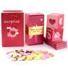 Surprise Gift Box with Confetti Cash Explosion Bounce Gift Box for Money Cards Photo Anniversary Valentine Birthday Prank Boxes