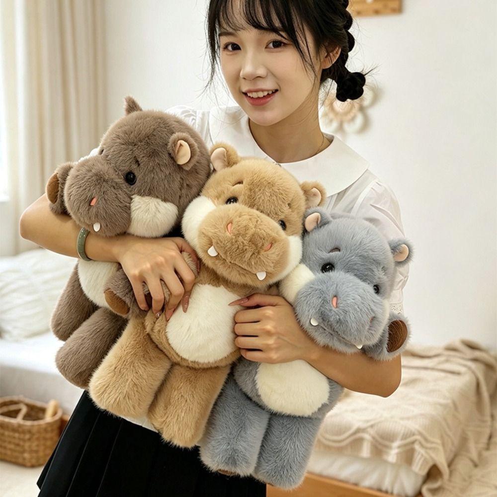 Cute Hippo Stuffed Animal Plush Pillow Soft Stuffed Animals Plush New Design Hippo Plush Toy
