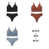 CINOON 3Pcs/Lot Women Bra Set Sexy Seamless Thong Low Waist Panties Wire Free Bra Bralette Lingerie Brassiere Female Underwear Set