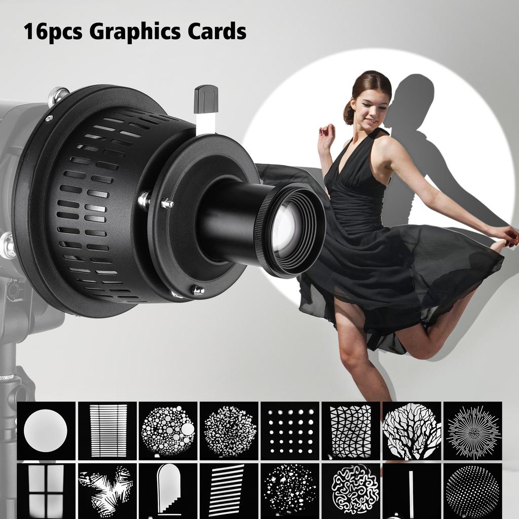 Bowens Mount Optical Snoot Conical Focalize Condenser Art Special Effects Shaped Beam Light