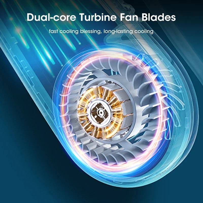 Портативный безлопастной подвесной вентилятор на шею с воздушным охлаждением, перезаряжаемый, носимый на голове USB мини-вентилятор для путешествий, спорта на открытом воздухе, бега