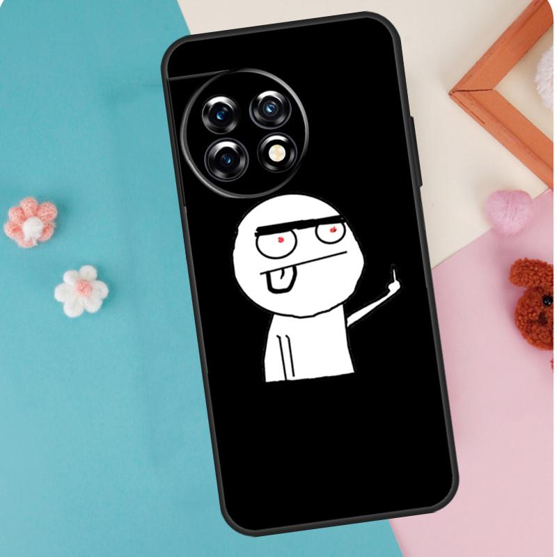 Смешной чехол со средним пальцем для OnePlus 13T 10T 8T 10R 12R 13R 15R 11 12 13 15 Nord CE 5 2 3 4 Lite N20 N30