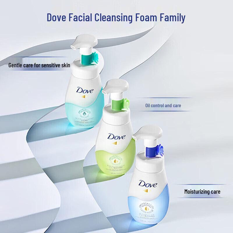 Набор Dove: Нежная очищающая пенка для умывания и лосьон для тела