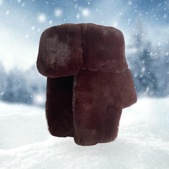 Мужская осенне-зимняя шапка, ультра-толстая однотонная ветрозащитная шапка для предотвращения холодной погоды, головной убор из искусственного меха