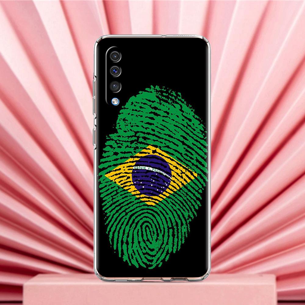 Чехол для телефона Samsung A56 A36 A26 A24 A16 A14 A12 A32 A50 A70 A20E A22 A40 A34 A54 A42 A52 5G A04s A06 Чехол Большой Флаг Бразилии