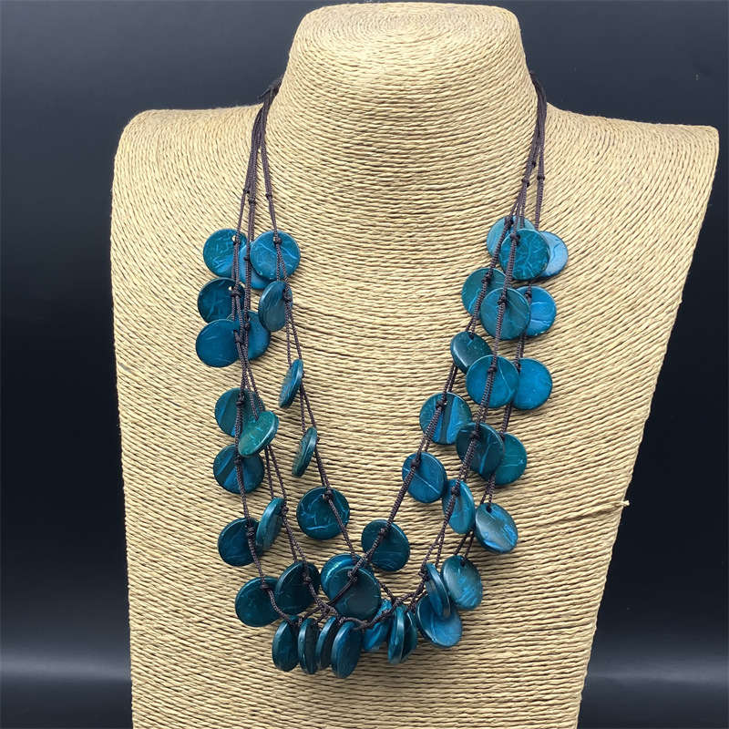 Bohemian Beach Necklace Necklace fashion Anti-Allergy Ornament Retro style