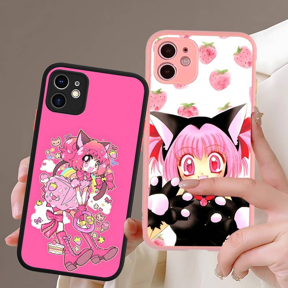 Чехол для телефона Tokyo Mew Mew Аниме для IPhone 16e 16 15 14 13 12 11 Pro Max X XS Max Plus Матовый Прозрачный