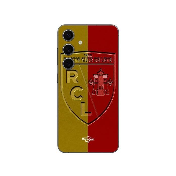 Coque Samsung Galaxy S24 RCL LENS Logo fond jaune et rouge Maniacase