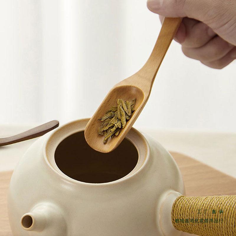 Vintage Tea Spoons Wood Chinese Kungfu Tea Scoop Shovel Wooden Scoop for Coffee Powder Spice Leaf Tea Spoon Accessories