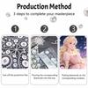 Disney Princess Pearl Painting Handmade DIY Pearl Art Painting Simple Living Room Hanging Painting Decoration