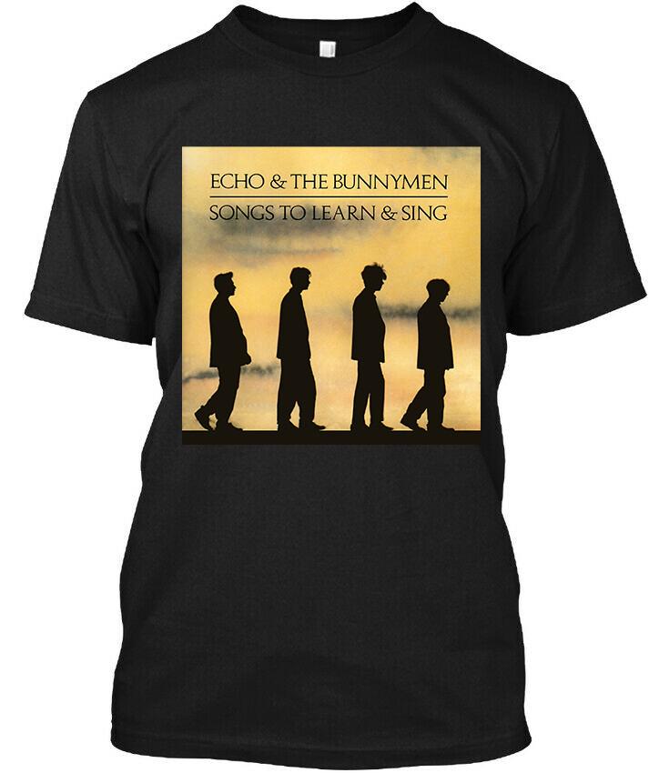 NEW! Popular Echo & the Bunnymen Songs to Learn & Sing Music T-Shirt Size S-4XL Unisex T-Shirt