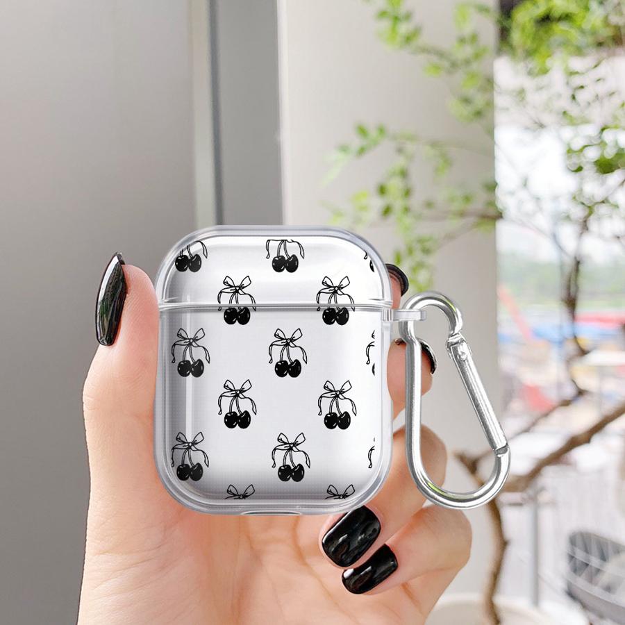Фруктовый чехол-вишня для Airpods 4 Pro 2 Pro3 3 1 Pro2 Прозрачный чехол-обложка для наушников