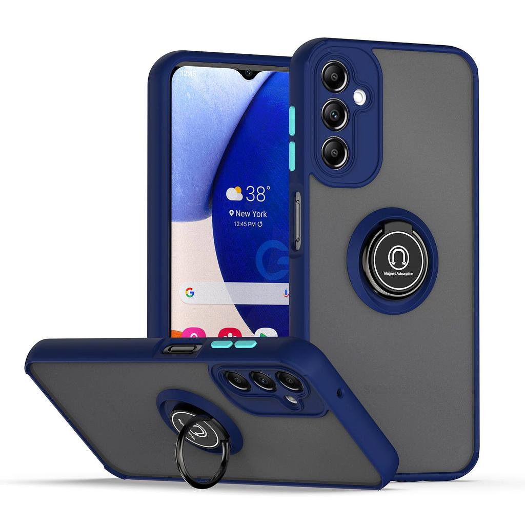 Матовый защитный чехол для Samsung Galaxy A14 5G A24 A34 A54 A13 A33 A53 A23 A73 A52S A52 чехол-кольцо магнитный держатель подставка бизнес полная защита