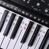 61/88 Клавиш Наклейки для фортепиано Износостойкие Моющиеся Без клея Отличная липкость Четкая печать Пианино