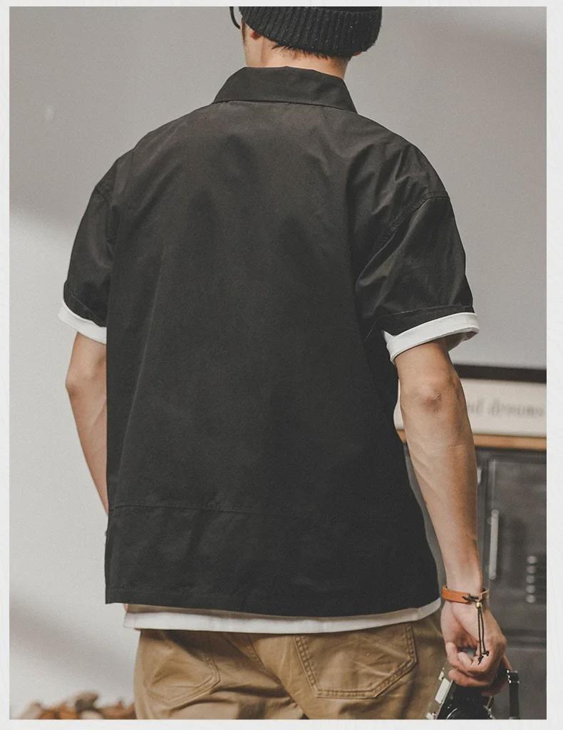 Мужская футболка-поло модного бренда, лето 2022 г., с короткими рукавами и воротником до половины рукава