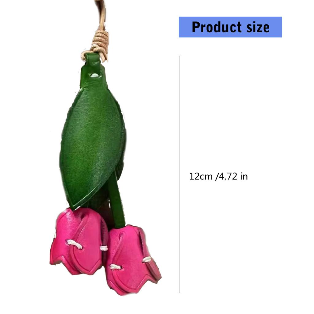 Изготовленный вручную из натуральной кожи цветочный шарм модный кожаный держатель для ключей с цветком подвесное украшение для сумки для современных женщин