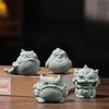 National Trend Chinese Style Small Ornaments Green Sandstone Home Tea Pet Tea Table Office Decorations Gift Ornaments