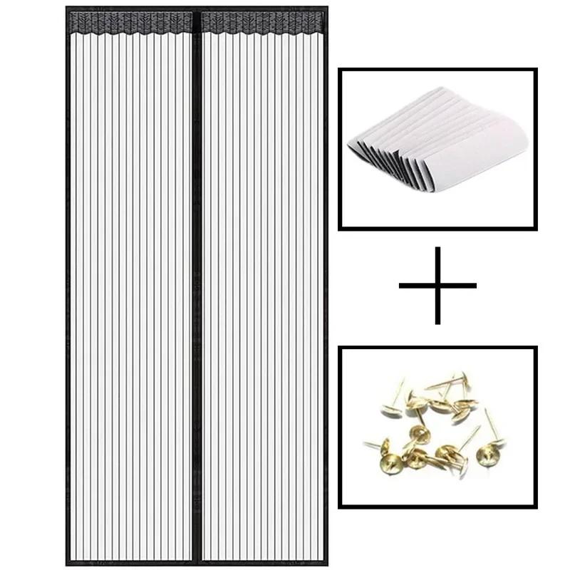ZEXEF Polyester Screen Door Self-sealing and Door Screen Magnetic Self Adhesive Seal To Keep Bugs Out Retractable Screen Door