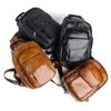 Johnature Retro Men Mini Backpack Genuine Leather Multifunctional Bag First Layer Cowhide Handmade Male Chest Bags
