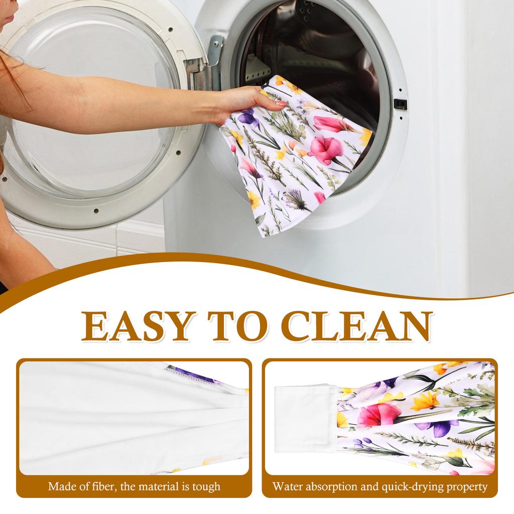 4Pcs Hanging Hand Towel Fiber High Absorbency Soft Towel Fast Drying Easy To Clean for Home Bathroom Kitchen Accessories