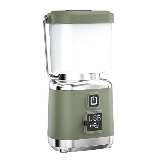 Outdoor Hiking Light Camping with 4 Lighting Modes, USB-C Rechargeable Portable Tent Work Lamp Stepless Dimming LED Lantern for Emergency Multipurpose